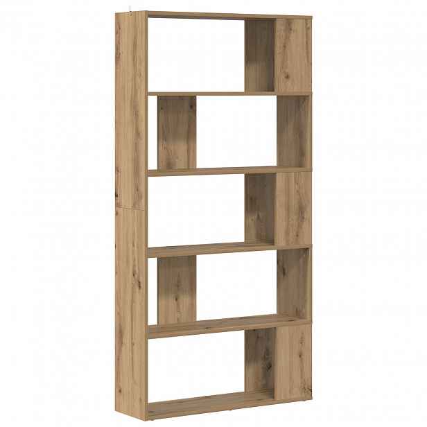 vidaXL Knihovna 80 x 24 x 159 cm Kompozitní dřevo Artisanový dub