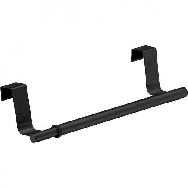 Wenko Nastavitelný nerezový držák na utěrky 36-60 cm, černá