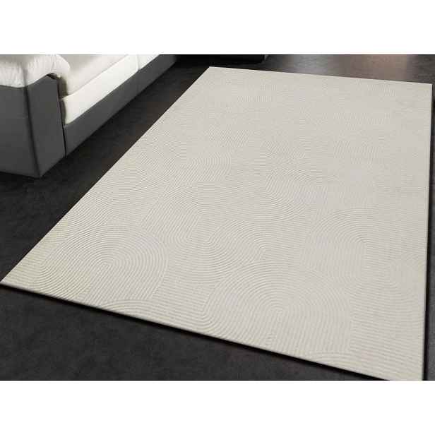 Koberec Stilo 80x150 cm, krémová geometrie