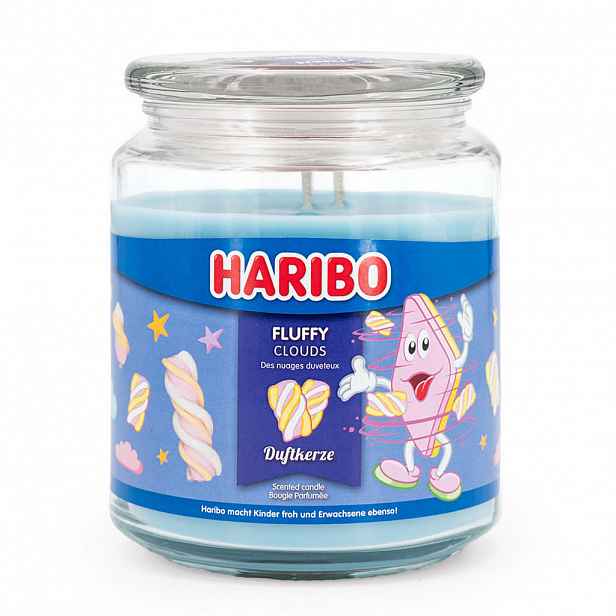 VONNÁ SVÍČKA Transparentní ve skle Fluffy Clouds 510 g