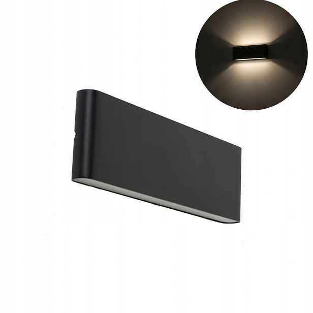 Černá nástěnná lampa Arwena Metal Aluminium Integrovaný Tk Lighting