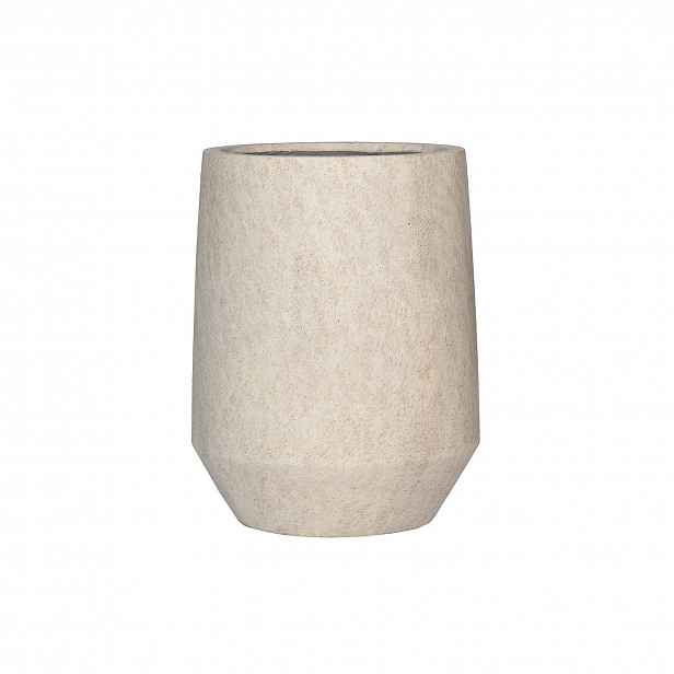 Květináč Harith High, béžový travertin, více velkostí - Pottery Pots Velikost: L - ⌀ 55,5, v. 70 cm