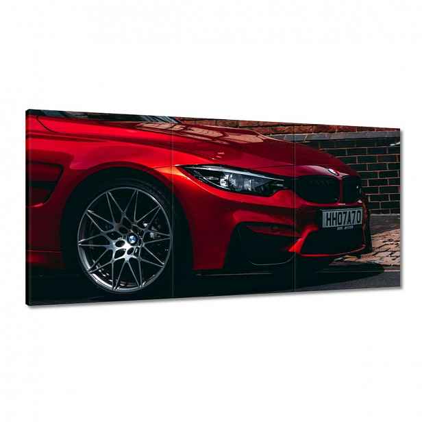 Obrazy 180x90 Červené Bmw Auto