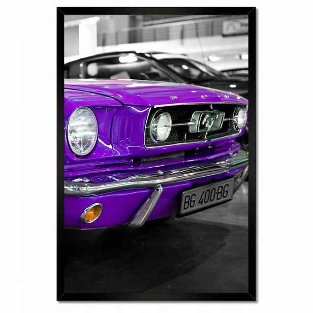 Plakáty v rámu 40x60 Fialový Ford Mustang