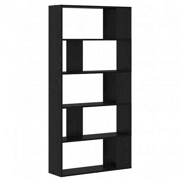 vidaXL Knihovna 80 x 24 x 159 cm Kompozitní dřevo Černý dub