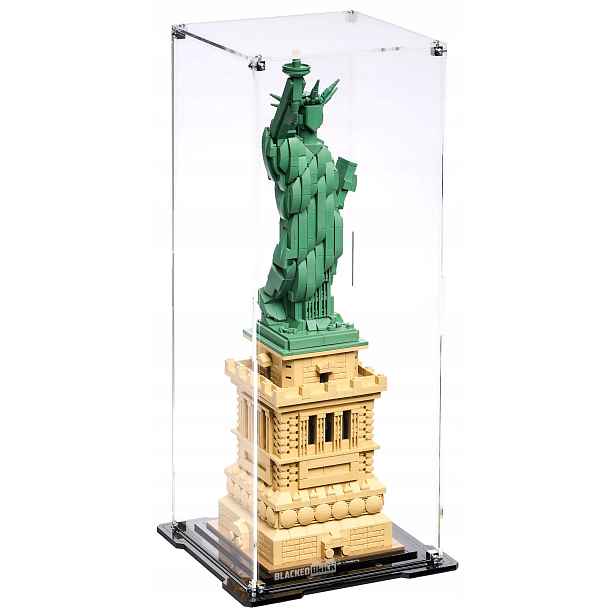 Vitrína Blacked Brick pro Lego 21042 Architecture Socha svobody