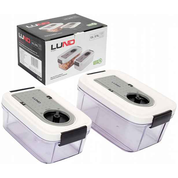 Lund 67890 Vakuové Nádoby 0,75 L, 1,5 L