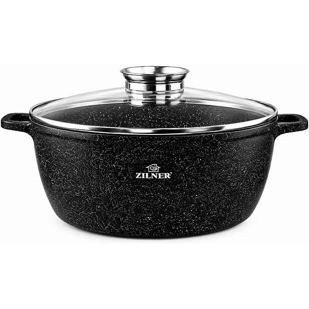 Mramorová pánev s víkem 13,5 l/36 cm Zilner