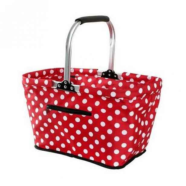 Skládací nákupní košík Toro Dots 48 x 28 x 28 cm