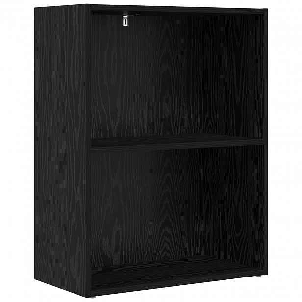 vidaXL Knihovna 60 x 30 x 76.5 cm Kompozitní dřevo Černý dub