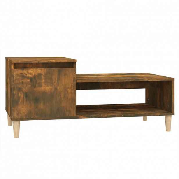 vidaXL Konferenční stolek kouřový dub 100x50x45 cm kompozitní dřevo
