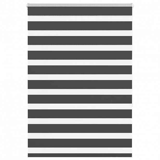 vidaXL Zebra roleta černá 95x150 cm šířka látky 90,9 cm polyester