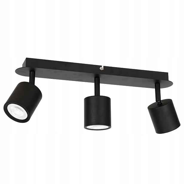 Luminex Lišta 3xGU10 Reflektory Demia Černá Matná 8W Nastavitelná