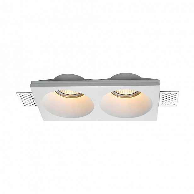 V-tac Sádrové svítidlo 2xGU10 stropní bílé 190x100 VT-11002