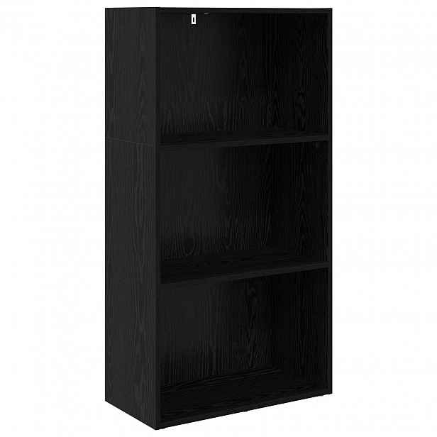 vidaXL Knihovna 60 x 30 x 114 cm Kompozitní dřevo Černý dub