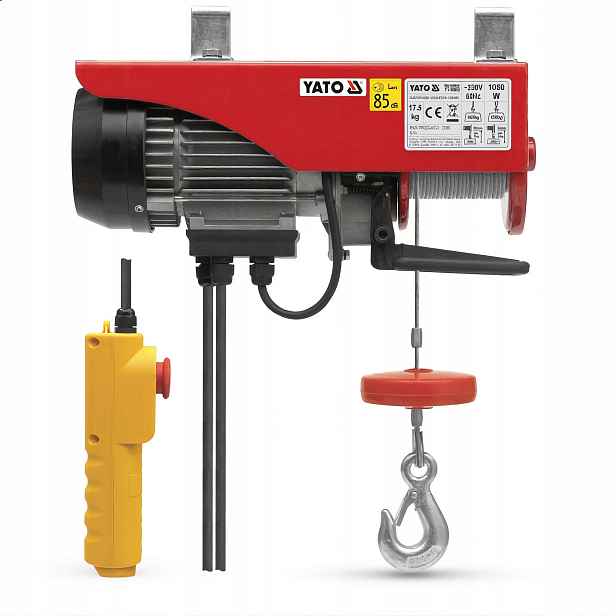 Elektrický Lanový Naviják 1050 W 300/600 Kg Yato YT-5905