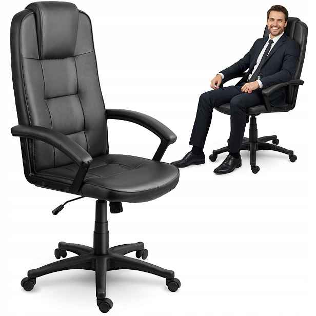 Kancelářská Otočná Židle Ergonomická Kancelářská Otočná Židle Černá