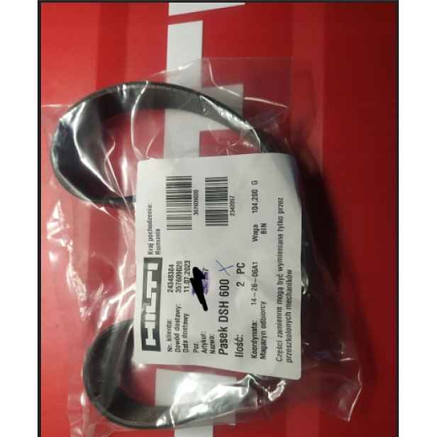 Hilti dsh 600 x klínový řemen