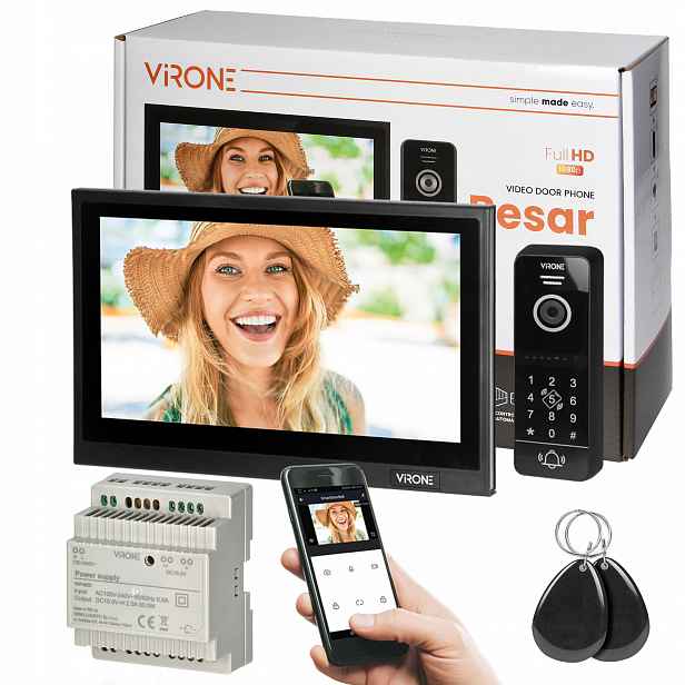 Videodomofon WiFi Full Hd Šifrovač Aplikace 10'