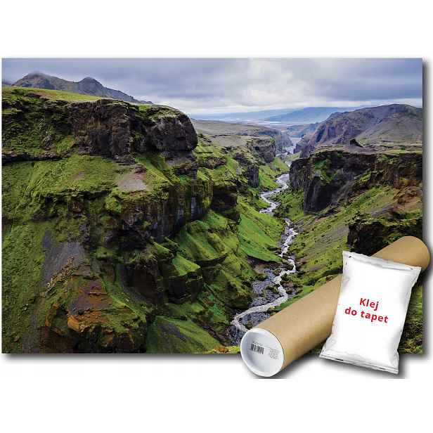 Vinylová Fototapeta Hory Island Řeka 152x104