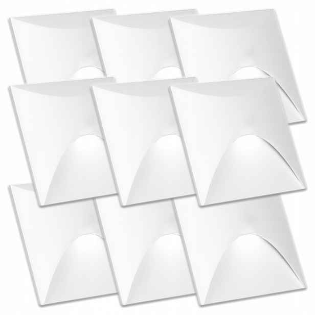 9 x Aluminiová Schodišťová Osvětlovací Objímka Osvětlení Schodů