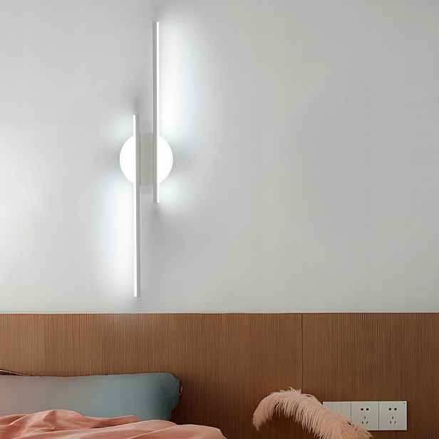 Led Nástěnné Svítidlo Světlomet Svítilna Bílá Moderní Ložnice 6500K 24W 60CM