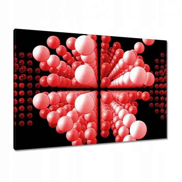 Obrazy 100x70 Červené kuličky Matrix