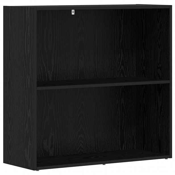 vidaXL Knihovna 80 x 30 x 76,5 cm Kompozitní dřevo Černý dub