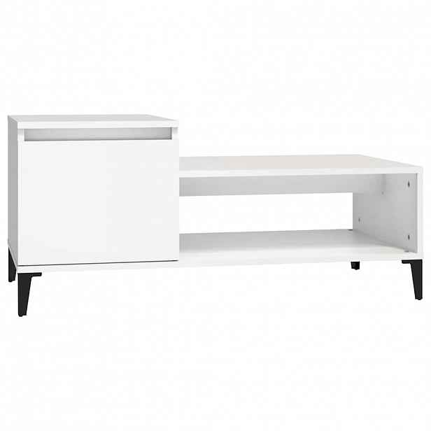 vidaXL Konferenční stolek bílý 100 x 50 x 45 cm kompozitní dřevo