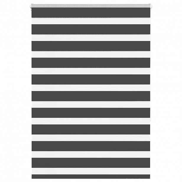 vidaXL Zebra roleta černá 110x150 cm šířka látky 105,9 cm polyester