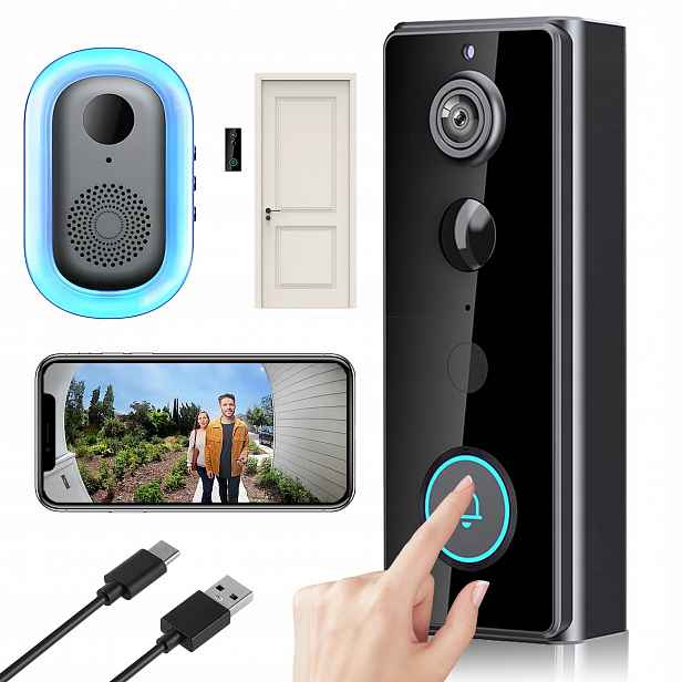 2K Videotelefon Wifi Zvonek Kamerou Bezdrátový Wifi Smart Dálkový Náhled