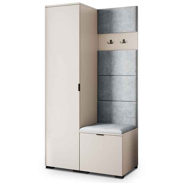 MASSENO MODERNÍ PŘEDSÍŇOVÁ SKŘÍŇ LORI, 95/181/51 cm, kašmírová