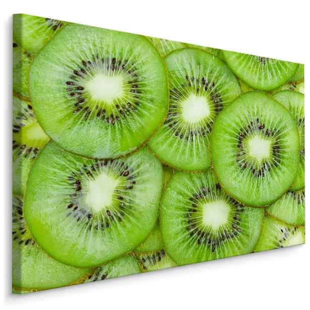 Moderní obraz na plátně do kuchyně Plátky Kiwi Varianta: 90x60