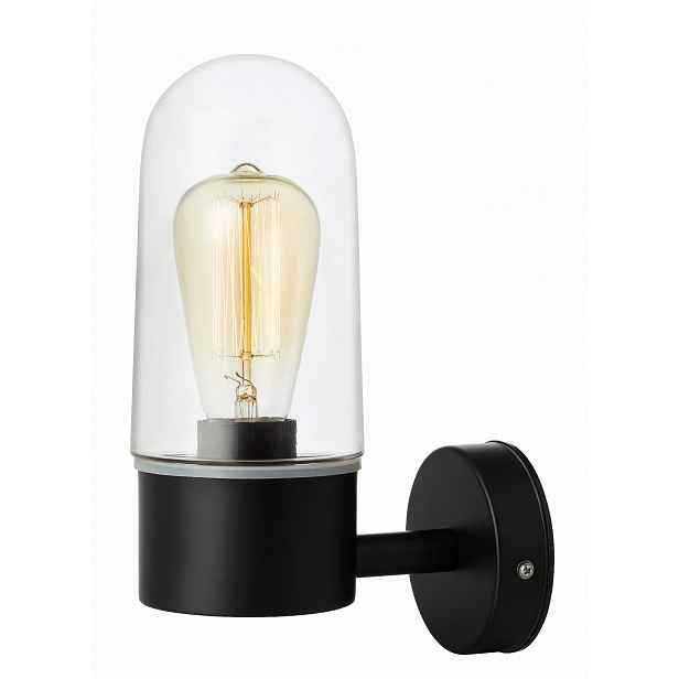 Zen Nástěnné svítidlo 1L Černá/Průhledný IP44 107800 Ma