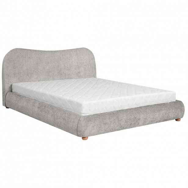 Beautysofa ČALOUNĚNÁ POSTEL Sonho, dvoulůžko 160x200 cm s taštičkovou matrací 26 cm, žinylková látka, béžová