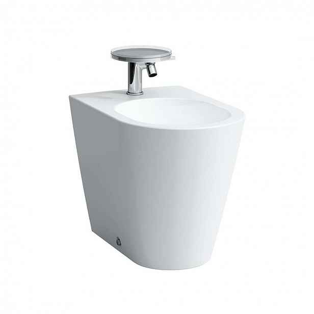 Laufen Kartell - Stojící bidet, zadní přívod, s LCC, bílá H8323314003021