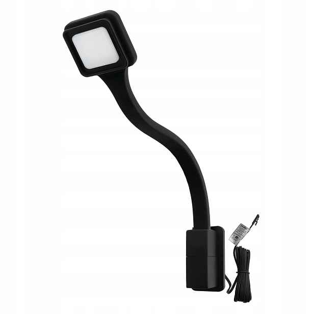 Noční lampa Led do postele černá nastavitelná, šroubovací, 12 V DC Flexi 2Q