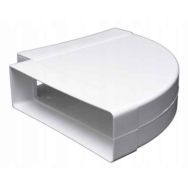 Ventilační Koleno Przybysz Horizontální 90 stupňů Pvc plochého kanálu 204x60
