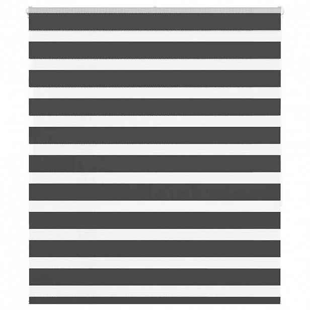 vidaXL Zebra roleta černá 120x150 cm šířka látky 115,9 cm polyester