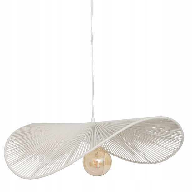 Závěsná Lampa Z Bavlny Adélie 58 X 56 X 100 CM Bílá