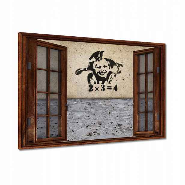 Obrazy 120x80 Banksy Dívka Pihy