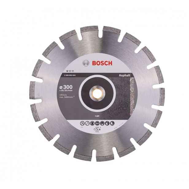 Bosch - Diamantový řezný kotouč na asfalt 300x20/25,4 mm 2608602624