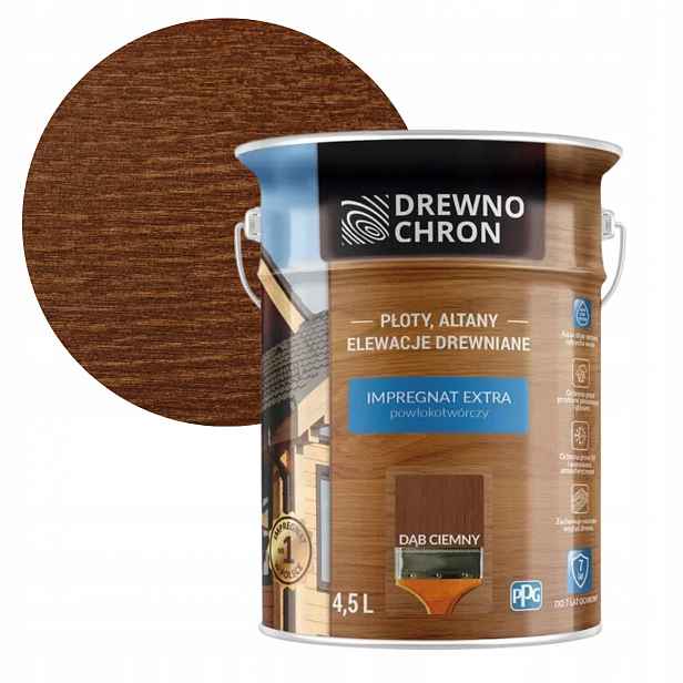 Drewnochron Impregnát Extra 4,5L Dub tmavý
