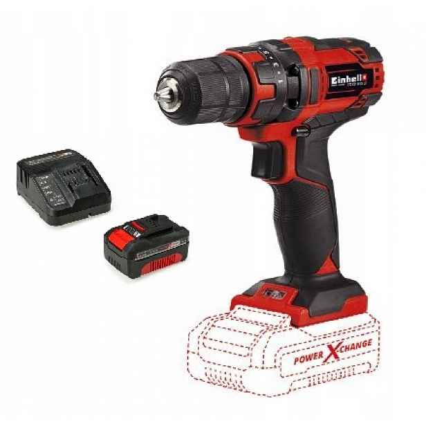 Einhell Aku Vrtačka Tc-cd 18/35 Li Sada Akumulátor 4,0AH Pxc 18V