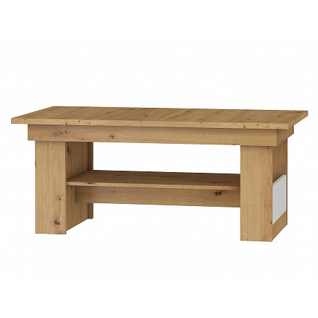 Konferenční stolek MAXIM 16, dub artisan/bílý lesk