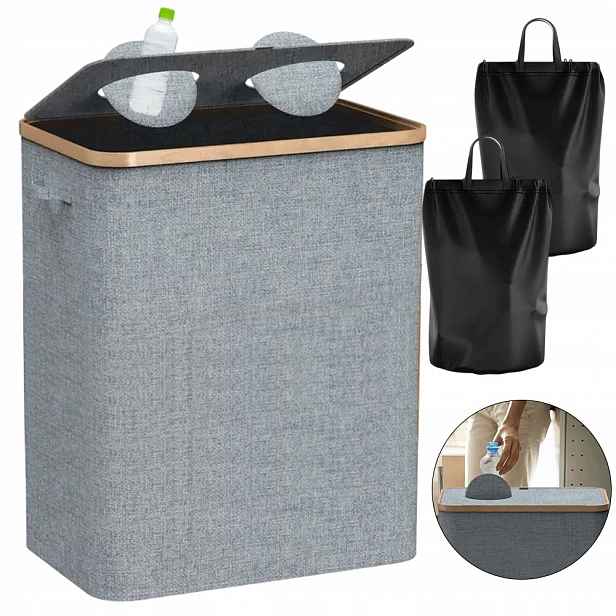 Nádoby na recyklaci lahví 160L Koš na tříděný odpad Šedý Bedee