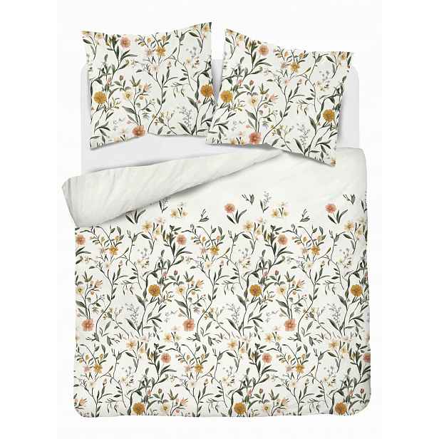 Povlečení 220x200 bílé s drobnými květy Home Elegance