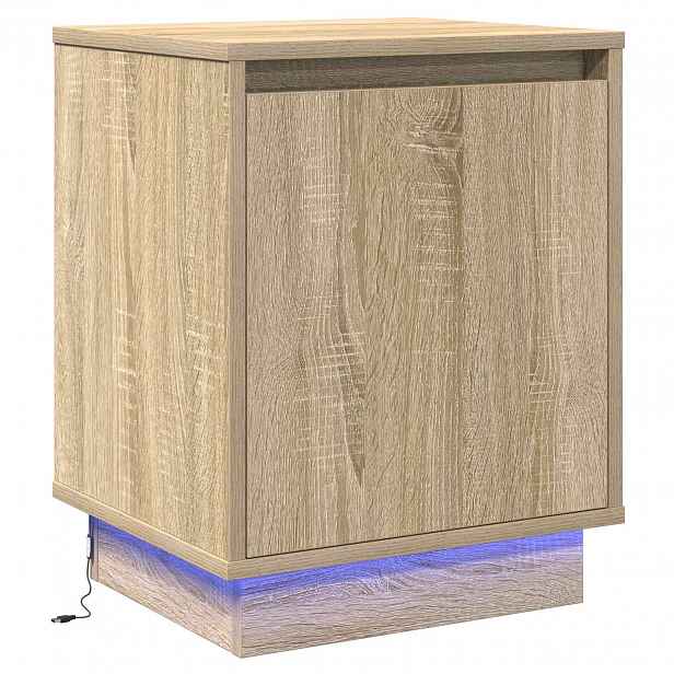 vidaXL Noční skříňka Sonoma dub 39 x 34,5 x 50 cm Kompozitní dřevo