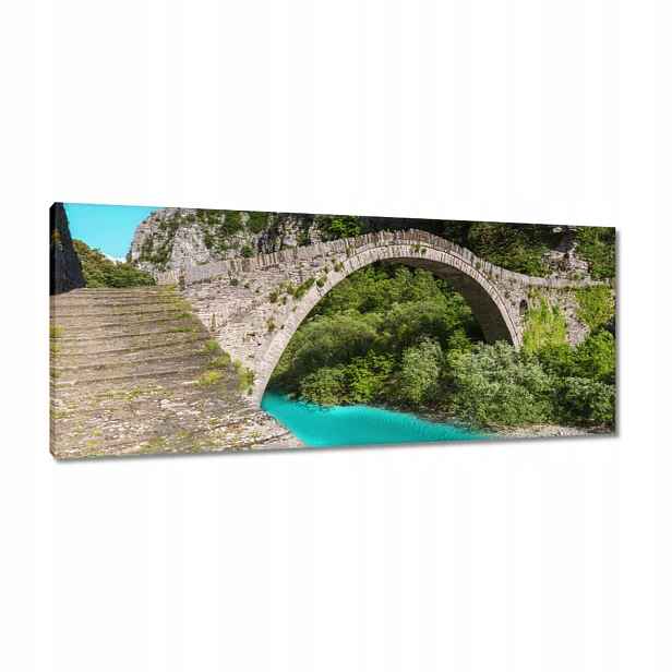 Obrazy 100x40 Tyrkysová říčka Most