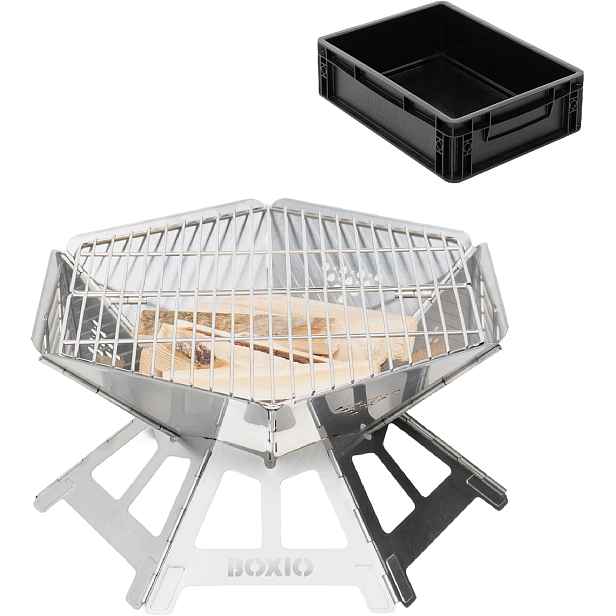 Boxio Fire Brasero Nerezová Ocel Grill 2,2 Kg